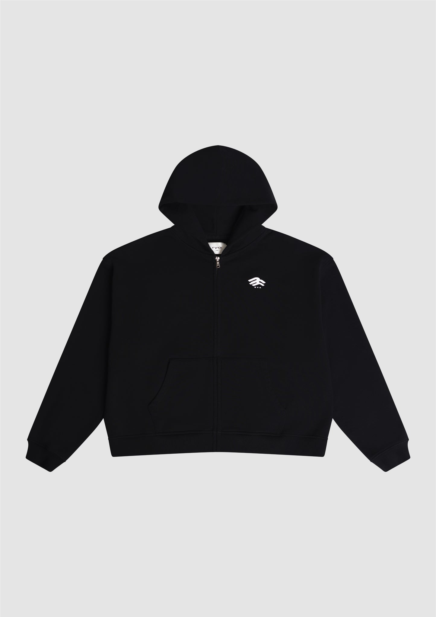 Boxy Fit Zip Hoodie