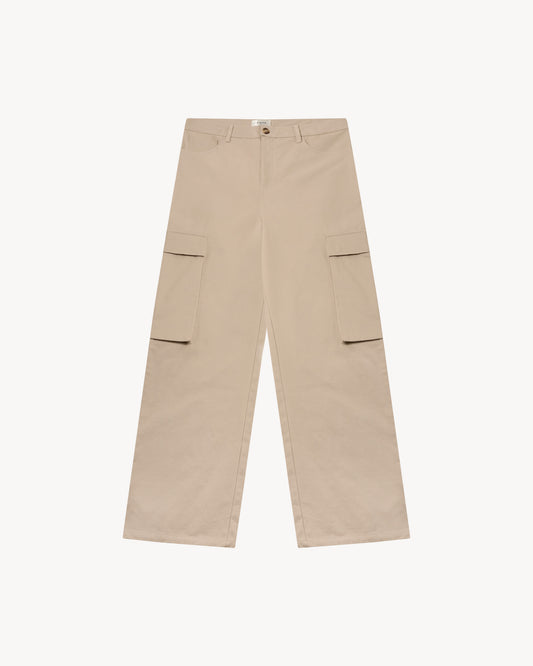Ecru Cargo Pants