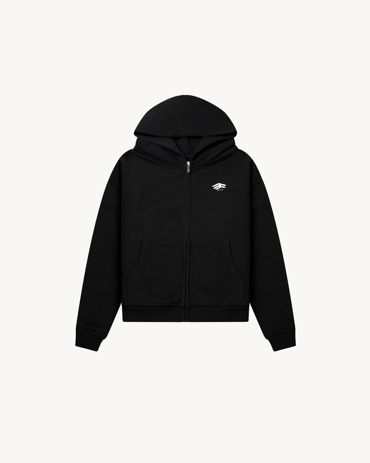 Boxy Fit Zip Hoodie