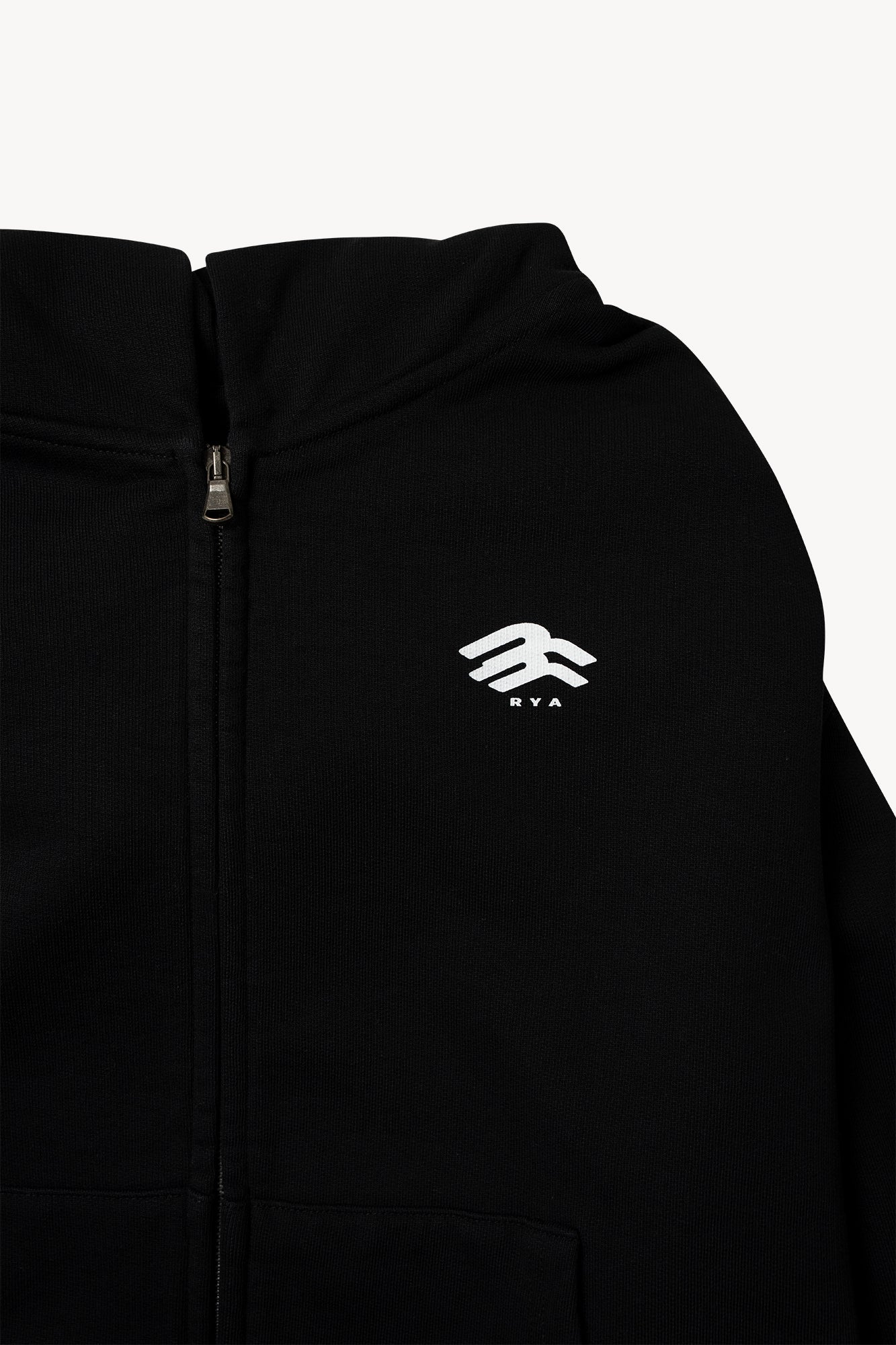 Boxy Fit Zip Hoodie