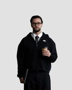 Boxy Fit Zip Hoodie