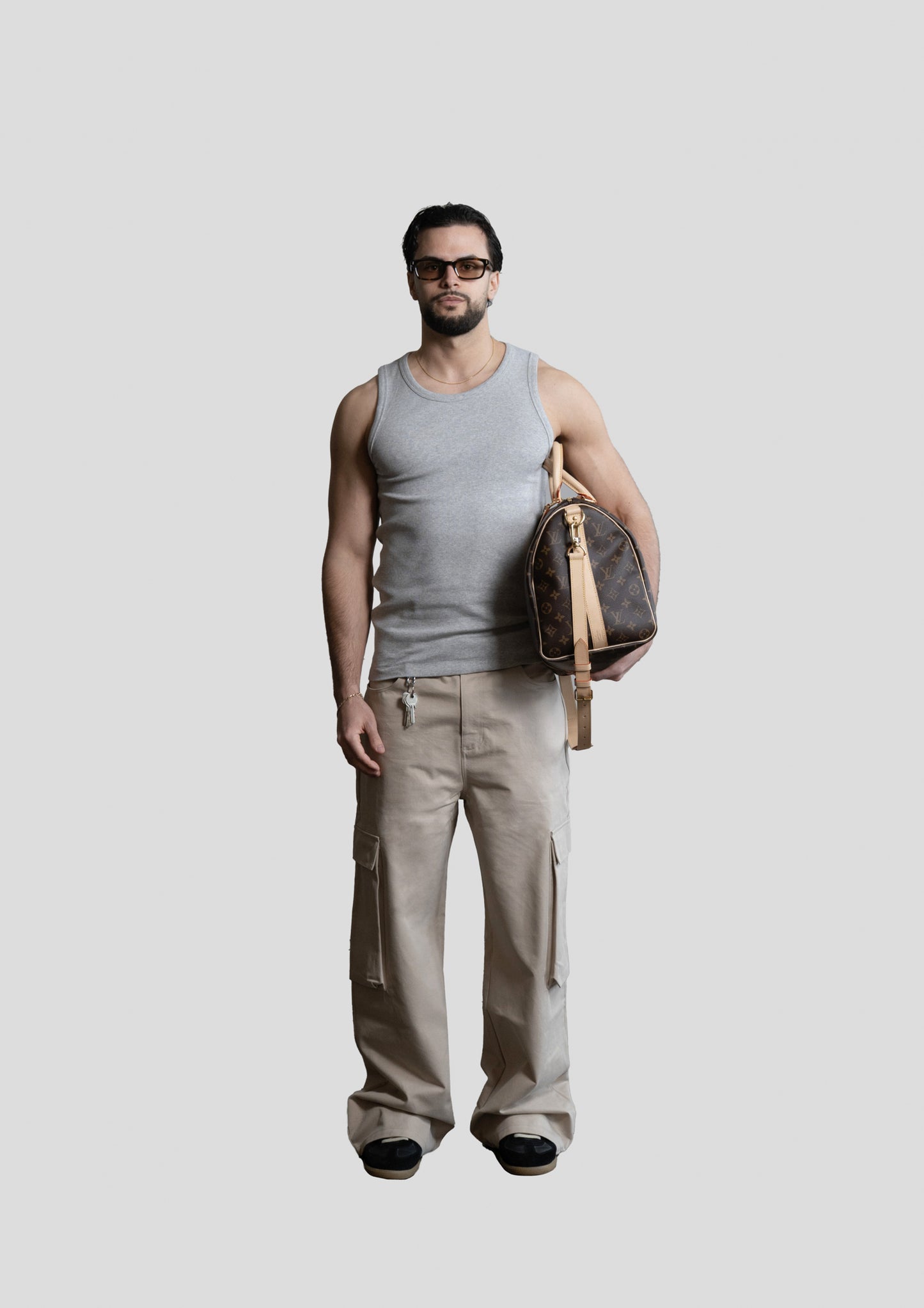 Ecru Cargo Pants
